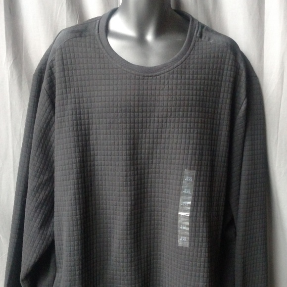 Sean John Men's Textured Black Sweater 4XL